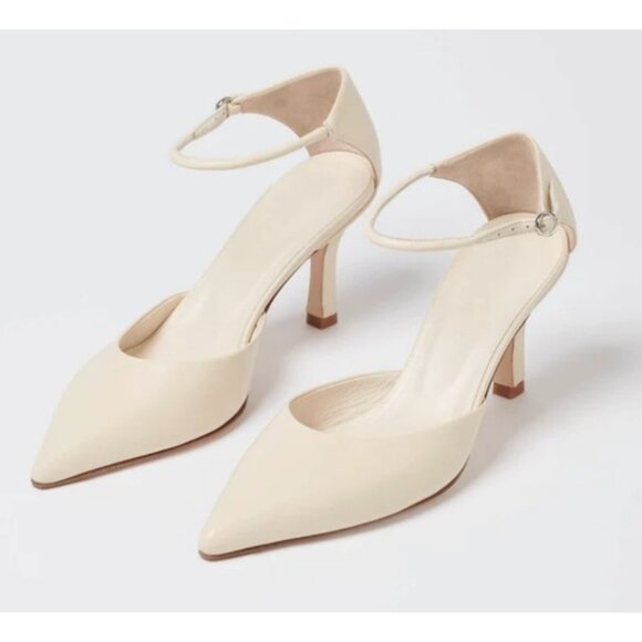 AEYDE Selma cream leather color Pointed Toe Pump Women SIZE EU 38.5/US 7.5 - Picture 16 of 16